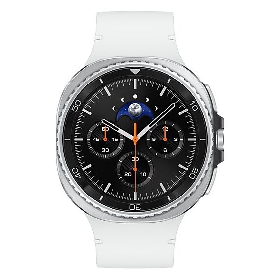 Galaxy Watch8 Classic | 46 мм | Black | Sport/White | M/L, Размер: 46 мм, Цвет: Black, Тип ремешка: Sport, Цвет ремешка: White, Размер ремешка: M/L, Подключение часов: Bluetooth / Wi-Fi, изображение 2